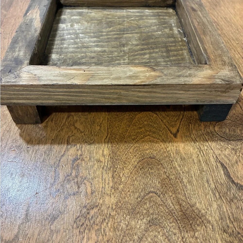 Rustic Wooden Bath Tray